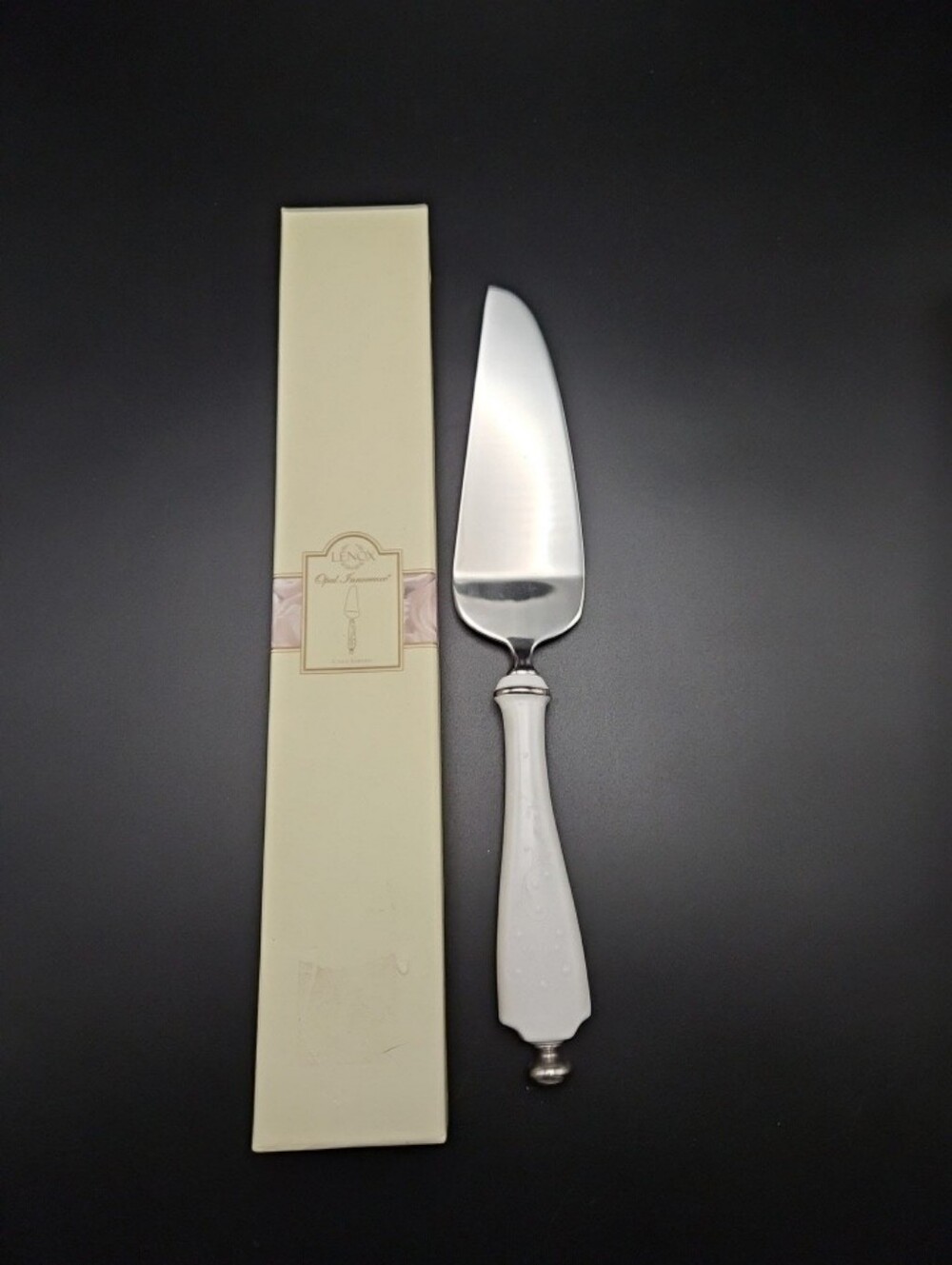Lenox NIB Opal Innocence Cake Server